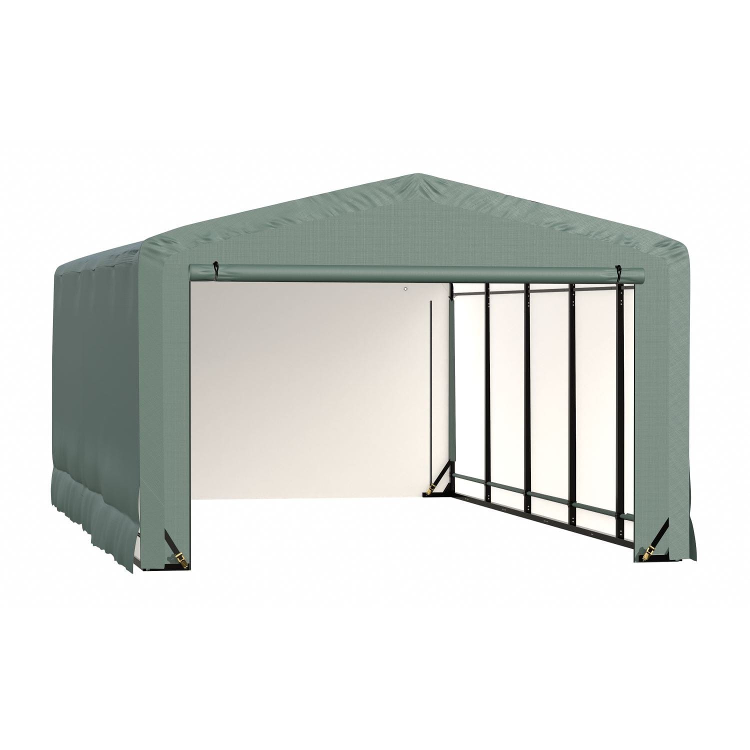 ShelterLogic Portable Garage ShelterLogic | ShelterTube Wind and Snow-Load Rated Garage 12x27x8 Green SQAACC0104C01202708