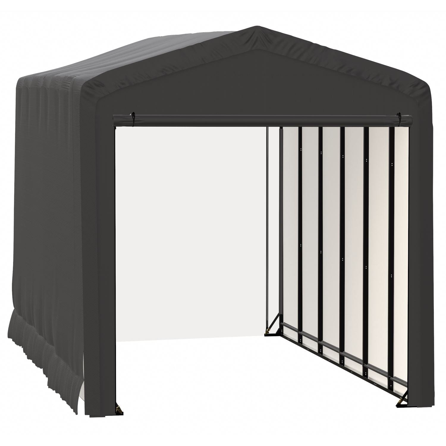 ShelterLogic Portable Garage ShelterLogic | ShelterTube Wind and Snow-Load Rated Garage 14x27x16 Gray SQAACC0103C01402716