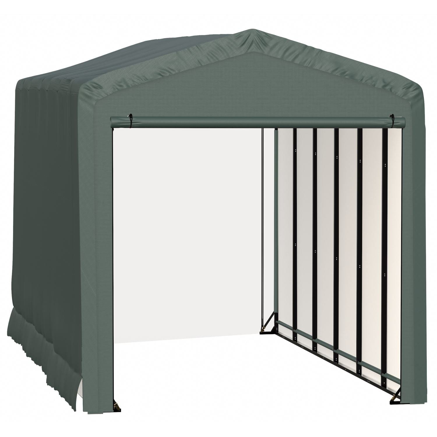 ShelterLogic Portable Garage ShelterLogic | ShelterTube Wind and Snow-Load Rated Garage 14x27x16 Green SQAACC0104C01402716