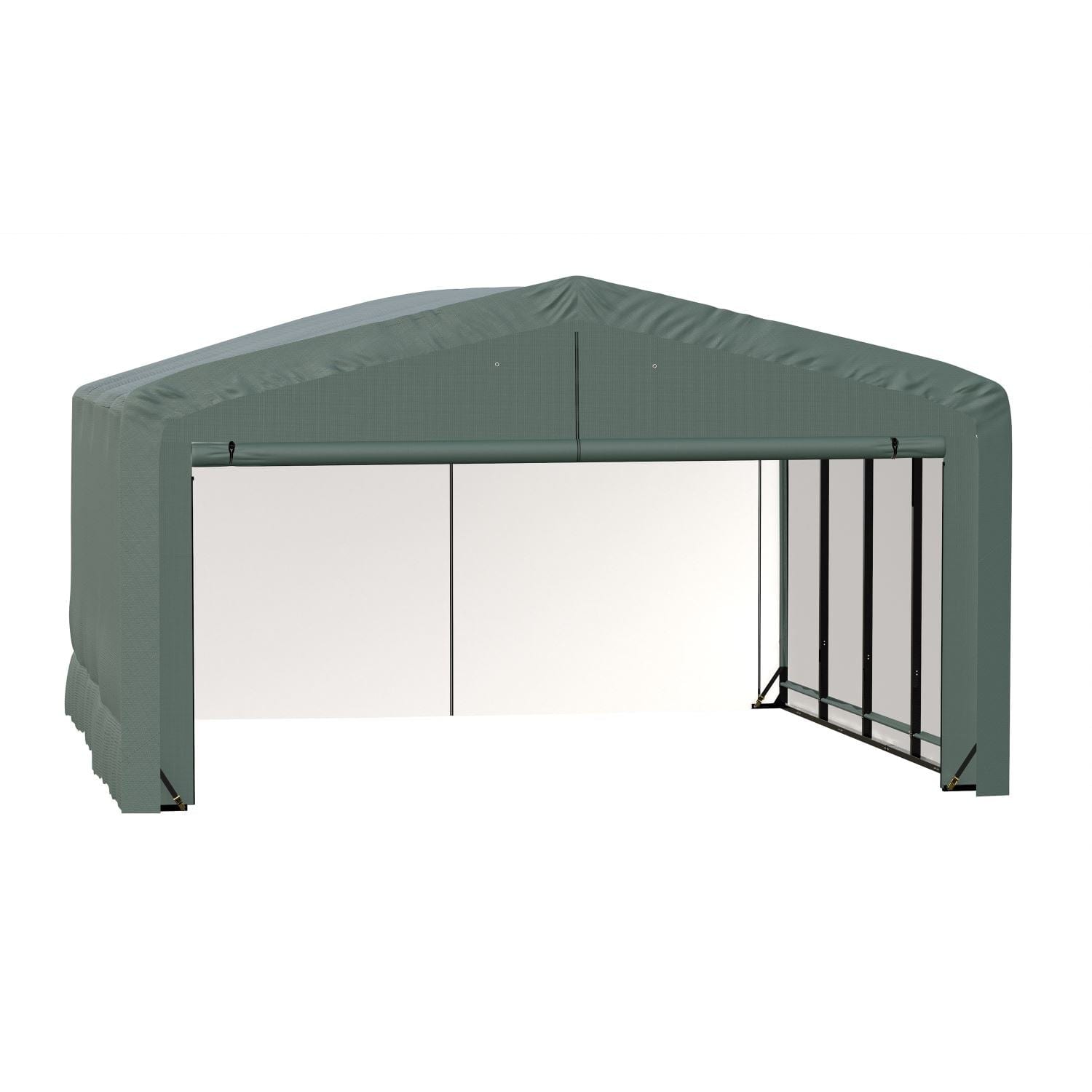 ShelterLogic Portable Garage ShelterLogic | ShelterTube Wind and Snow-Load Rated Garage 20x18x12 Green SQAADD0104C02001812