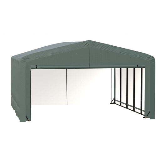 ShelterLogic Portable Garage ShelterLogic | ShelterTube Wind and Snow-Load Rated Garage 20x23x12 Green SQAADD0104C02002312