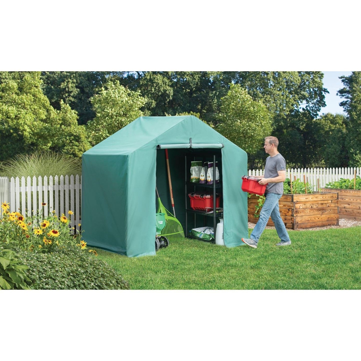 ShelterLogic Portable Greenhouse ShelterLogic | Garden Shed 6 x 4 x 6 ft 70410