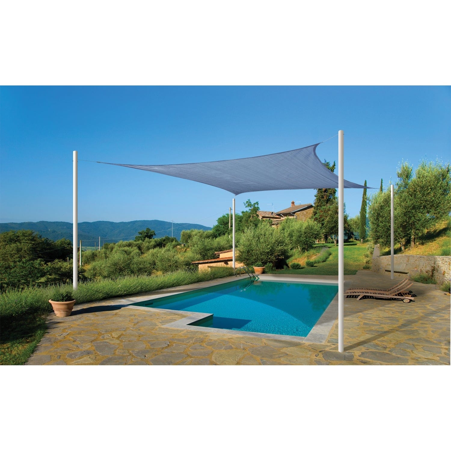 ShelterLogic Sail Shade ShelterLogic | 12 ft Square Blue Shade Sail 25626