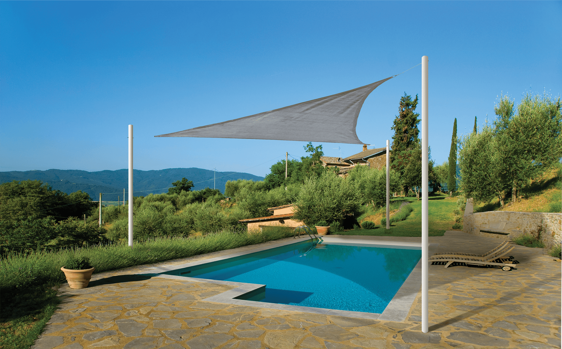 ShelterLogic Sail Shade ShelterLogic | 16 ft Triangle Gray Shade Sail 25619