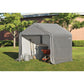 ShelterLogic 6'x6'x6' Peak Style Storage Shed, 1-3/8" Frame, Grey Cover - mygreenhousestore.com