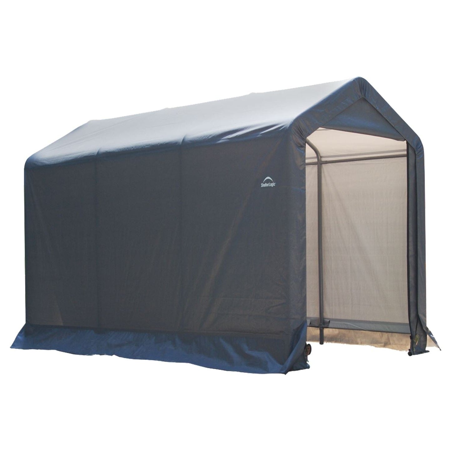 ShelterLogic Shed-in-a-Box 6 x 10 x 6 ft. 6 in. Gray - mygreenhousestore.com