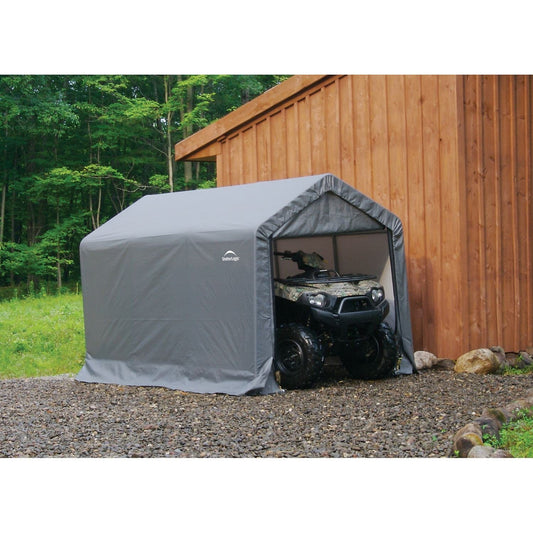 ShelterLogic Shed-in-a-Box 6 x 10 x 6 ft. 6 in. Gray - mygreenhousestore.com