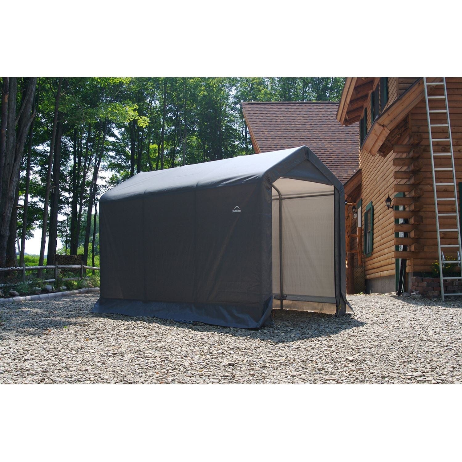 ShelterLogic Shed-in-a-Box 6 x 10 x 6 ft. 6 in. Gray - mygreenhousestore.com