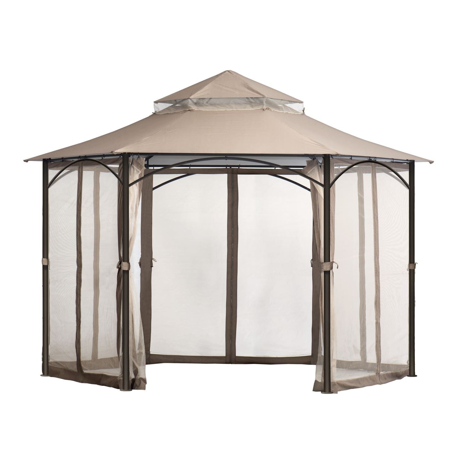 ShelterLogic Softtop Gazebos ShelterLogic | Magnolia Gazebo 11x11 Bronze 24026