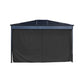 SOJAG Gazebo Accessories Sojag | Diani Black Polyester Curtains 10 ft. x 12 ft. 135-9168853