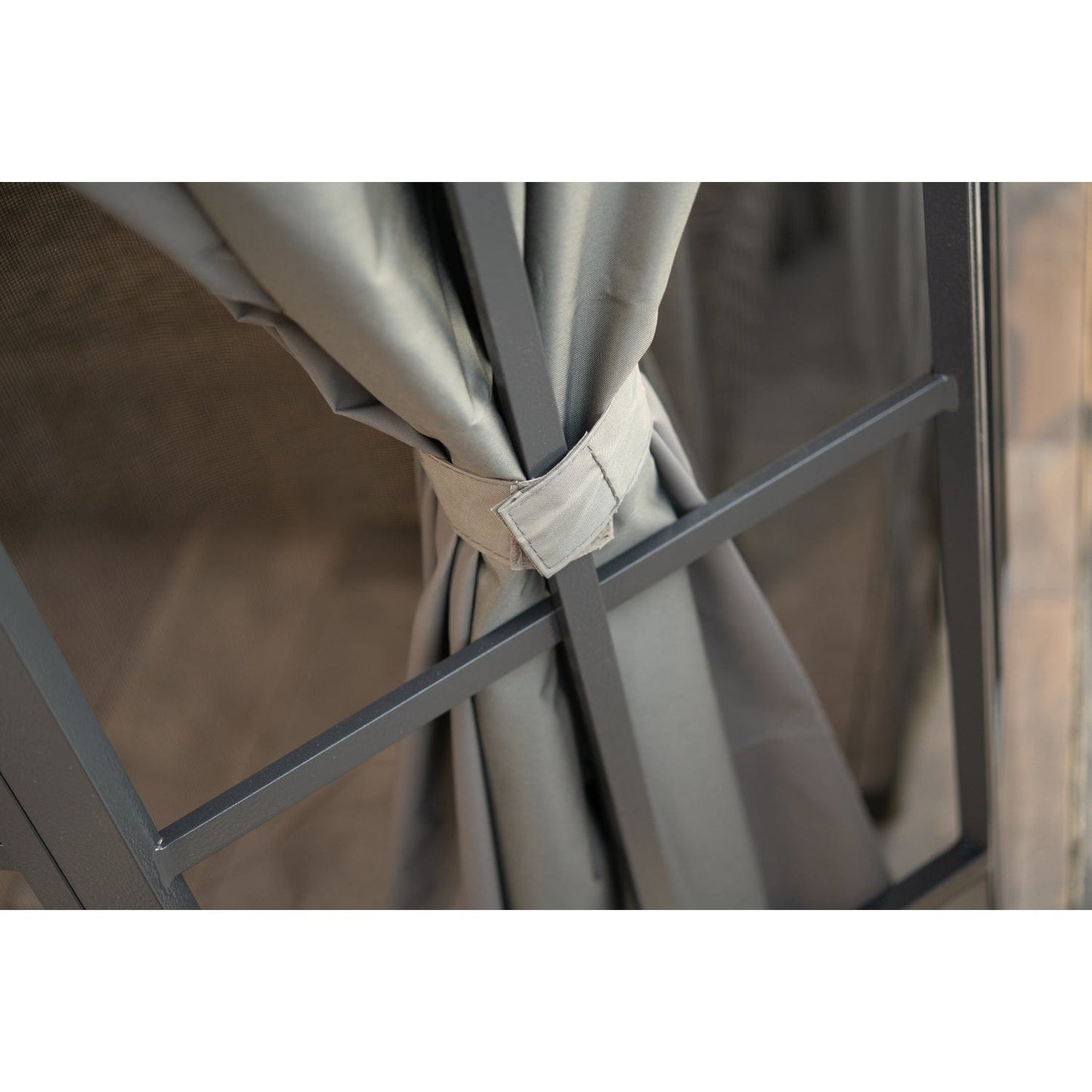 SOJAG Gazebo Accessories Sojag | Grey Curtains for Savino Gazebo, 10 ft. x 12 ft., Polyester, Outdoor Shades 135-9167214