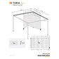 SOJAG Gazebo Accessories Sojag | Turia Grey Polyester Curtains 10 ft. x 12 ft. 135-9168914