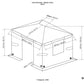 Sojag Gazebo Accessories Sojag | Universal Winter Gazebo Cover 12x20 ft 135-9166521