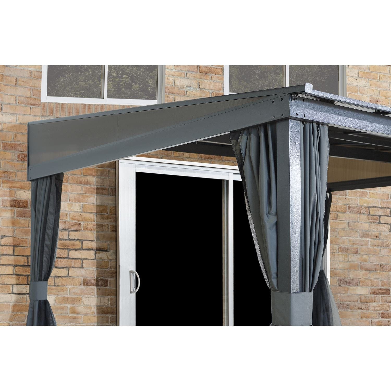 Sojag Gazebo Sojag | Pompano 12x16 Wall Gazebo - Grey 500-9167573