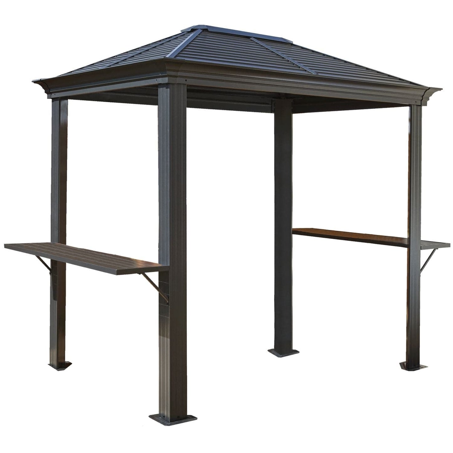 Sojag BBQ Mykonos Hardtop Gazebo 5' x 8' Steel Roof #93D - mygreenhousestore.com