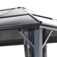 Sojag Hardtop Gazebos Sojag | Meridien Hardtop Gazebo 10' x 10' PC 8mm Roof #77 500-9162929