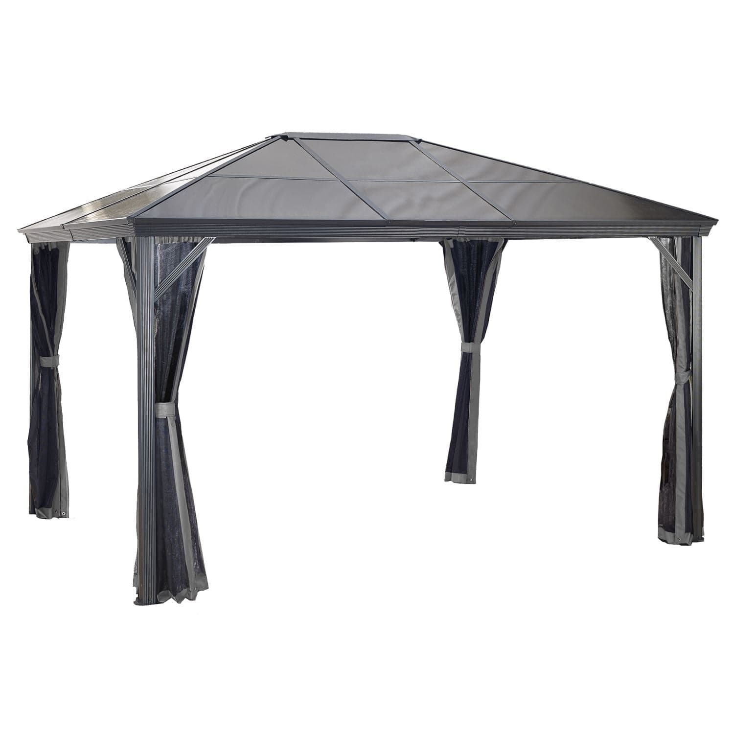 Sojag Verona Hardtop Gazebo 10' x 14' PC 6mm Roof #77 - mygreenhousestore.com