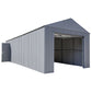 SOJAG METAL GARAGE KIT Sojag | Everest Garage 12 x 30 ft. in Charcoal GRC1230