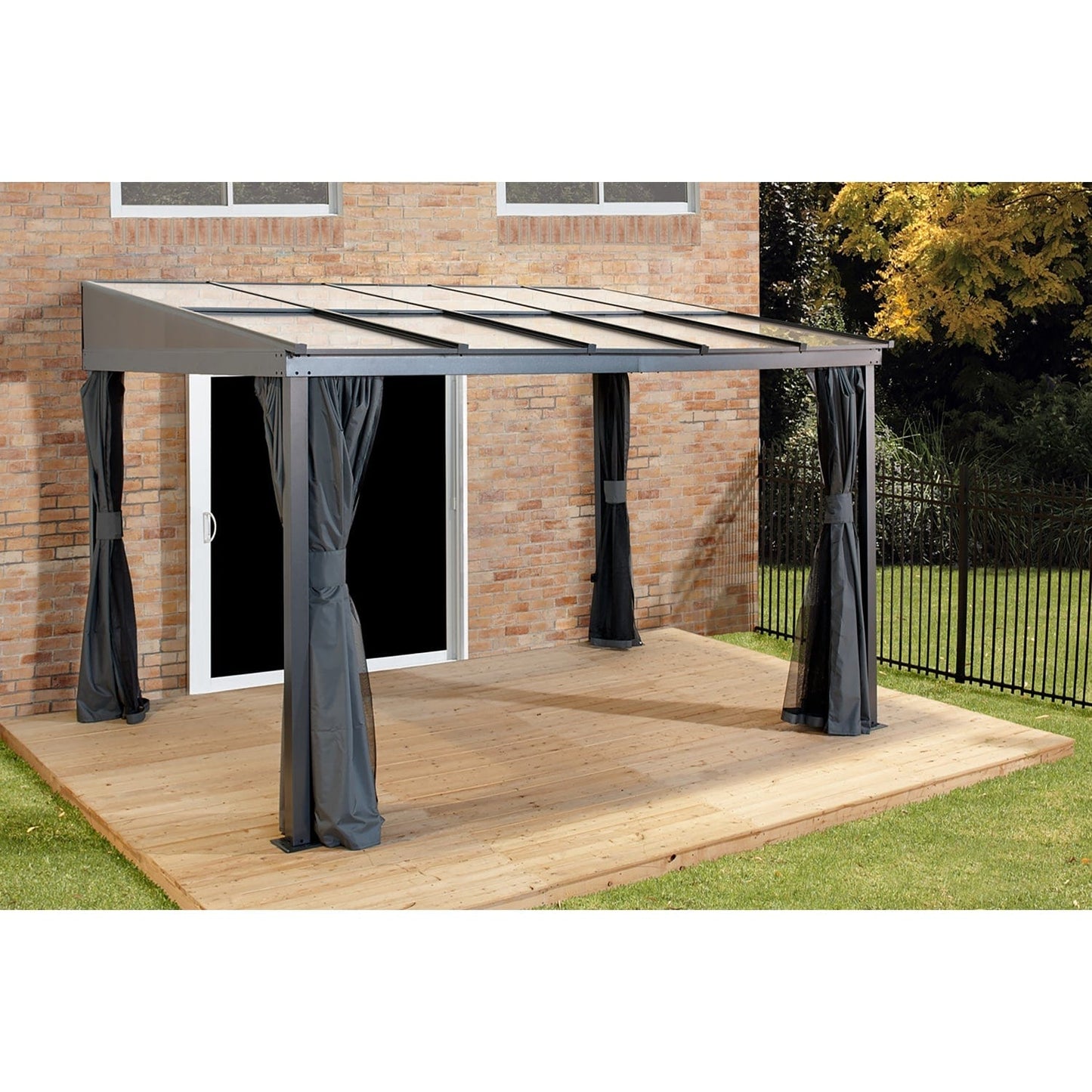 SOJAG Patio Cover Sojag | Pompano 10 ft. x 10 ft. Wall Mounted Gazebo 500-9167542