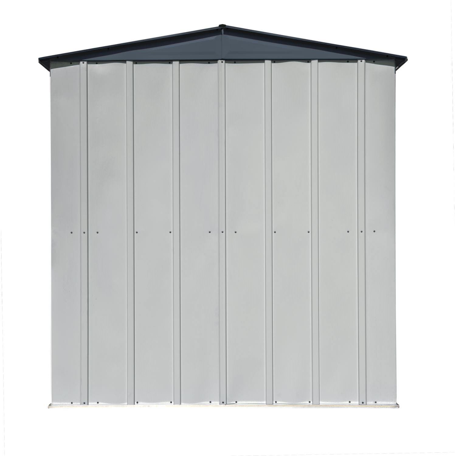 Spacemaker Metal Storage Shed Kit Spacemaker | Patio Shed 6' x 3' x 6' - Flute Grey and Anthracite PS63