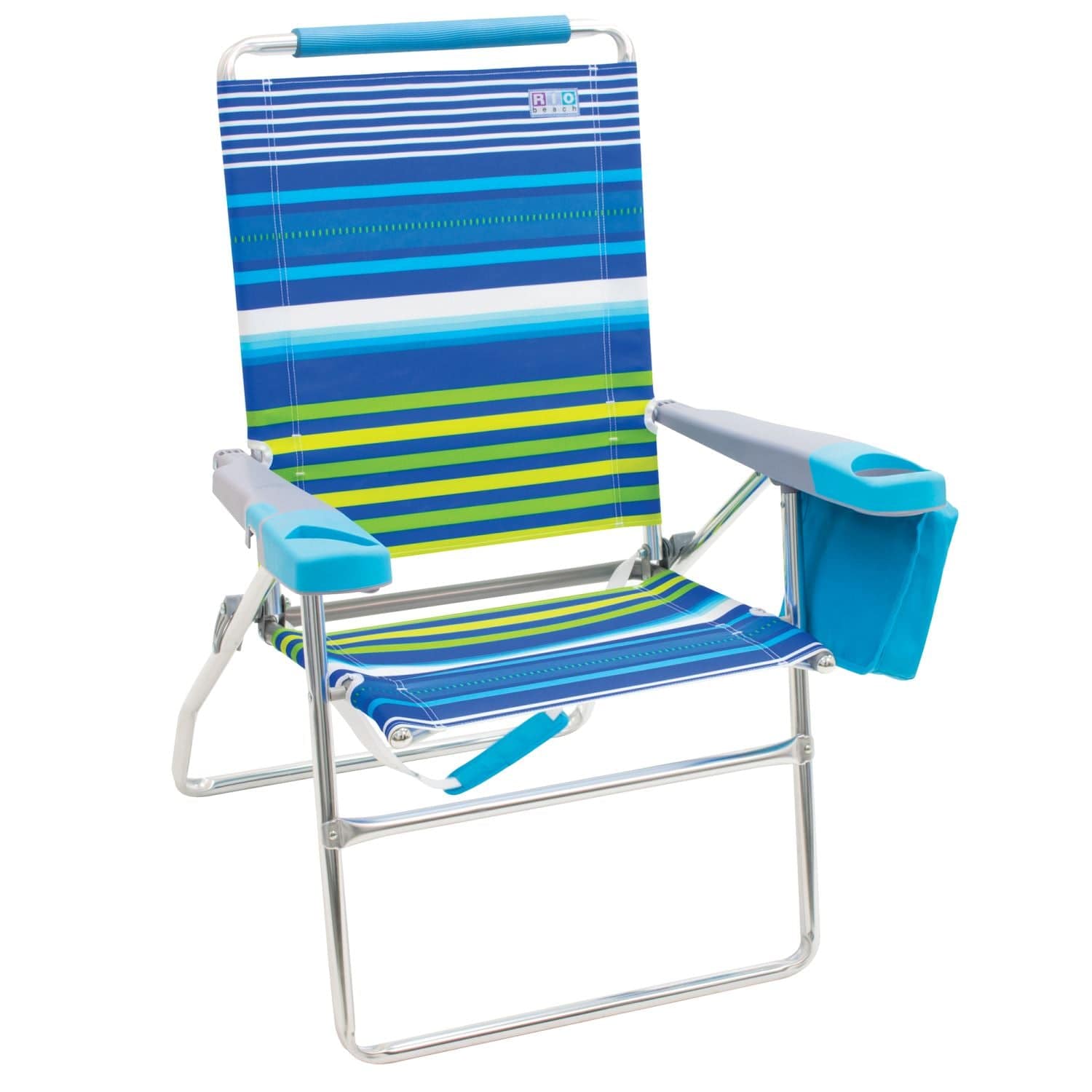 The Fulfiller Beach Chair RIO Beach | 4-Position 17" Tall Beach Chair - Stripe SC617-1911-1