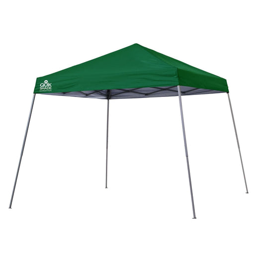 Quik Shade Expedition EX81 12' x 12' Slant Leg Canopy - Green - mygreenhousestore.com