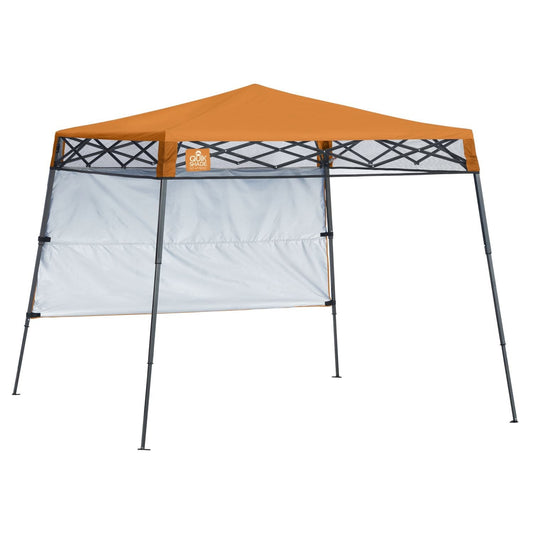 The Fulfiller Pop Up Canopies Quik Shade | Go Hybrid 6' x 6' Slant Leg Canopy - Russet Orange 167522DS