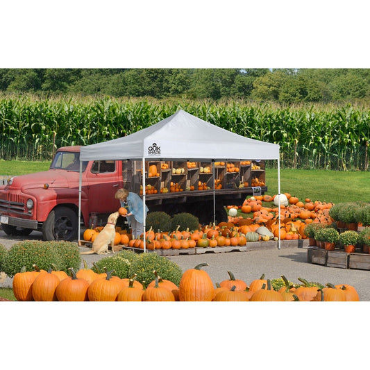 The Fulfiller Pop Up Canopies Quik Shade | Marketplace MP100 Ultra Compact 10 x 10 ft. Straight Leg Canopy - White 162585DS