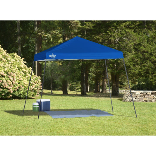 The Fulfiller Pop Up Canopies Quik Shade | Shade Tech ST64 10' X 10' Slant Leg Canopy - Blue 167501DS