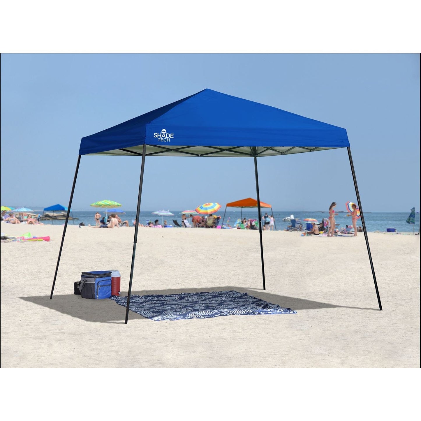 The Fulfiller Pop Up Canopies Quik Shade | Shade Tech ST64 10' X 10' Slant Leg Canopy - Blue 167501DS
