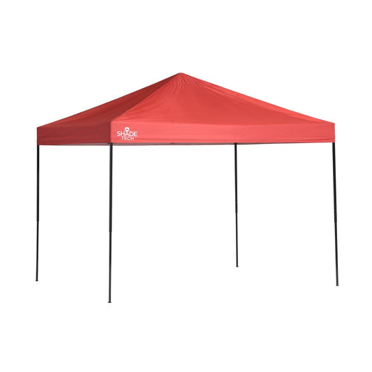The Fulfiller Pop Up Canopies Quik Shade | Shade Tech ST80 8' X 10' Straight Leg Canopy - Red 157384DS