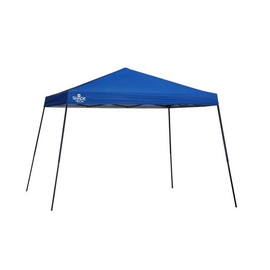 The Fulfiller Pop Up Canopies Quik Shade | Shade Tech ST81 12' X 12' Slant Leg Canopy - Blue 167503DS