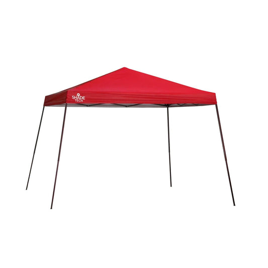 The Fulfiller Pop Up Canopies Quik Shade | Shade Tech ST81 12' X 12' Slant Leg Canopy - Red 167505DS