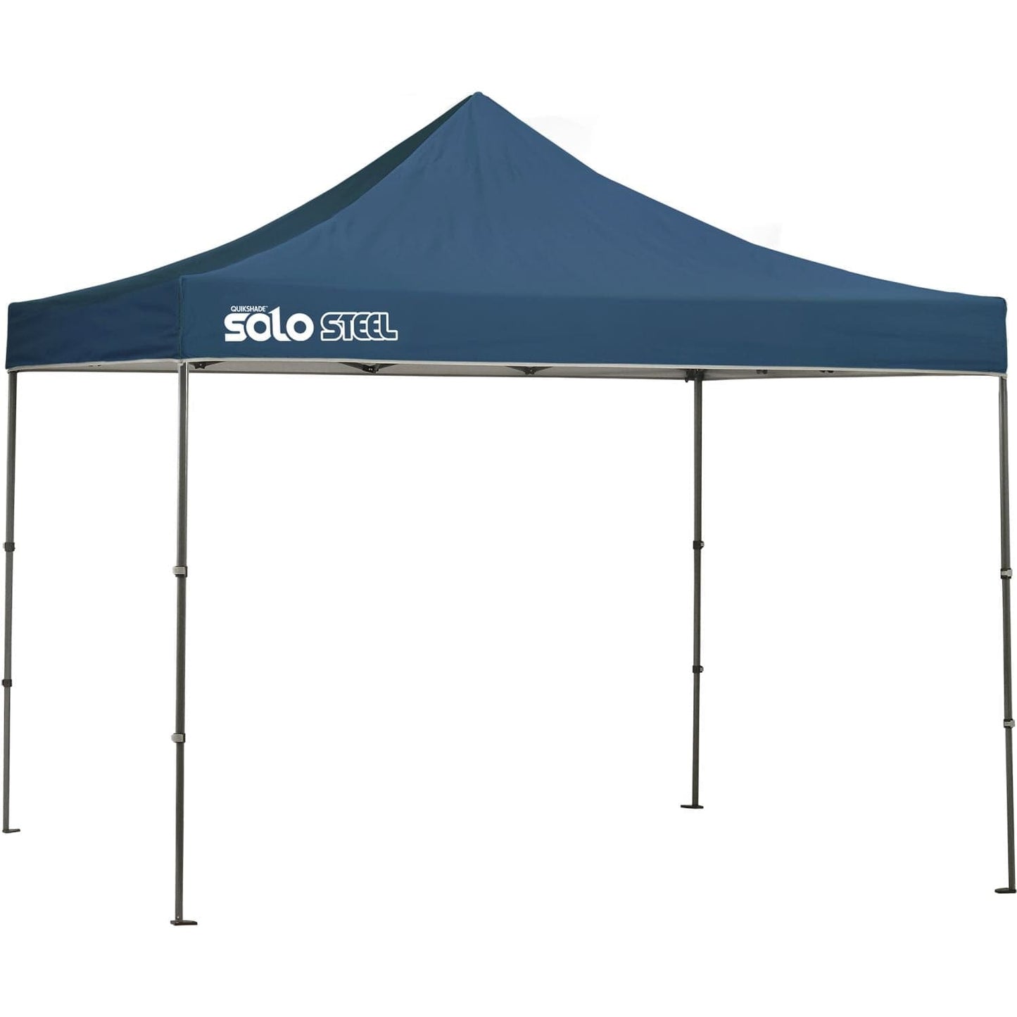 The Fulfiller Pop Up Canopies Quik Shade | Solo Steel 100 10' x 10' Straight Leg Canopy - Midnight Blue 167526DS