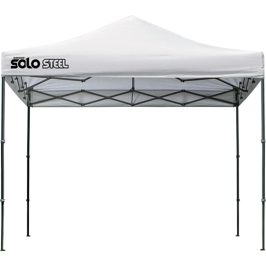 The Fulfiller Pop Up Canopies Quik Shade | Solo Steel 100 10' x 10' Straight Leg Canopy - White 164186DS