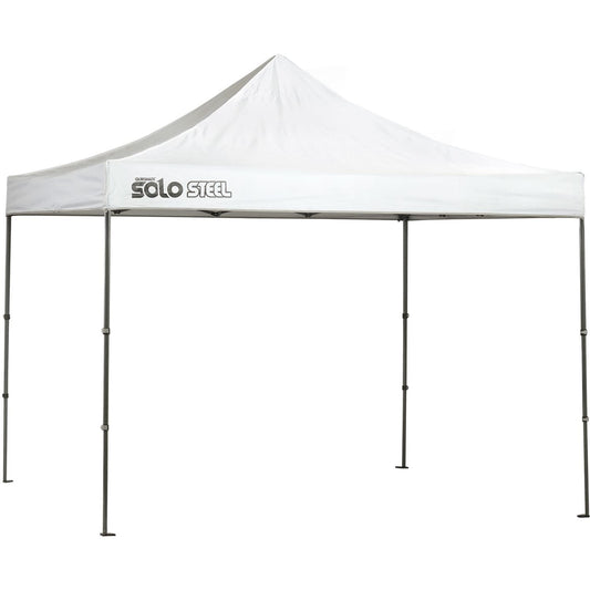 The Fulfiller Pop Up Canopies Quik Shade | Solo Steel 100 10' x 10' Straight Leg Canopy - White 164186DS