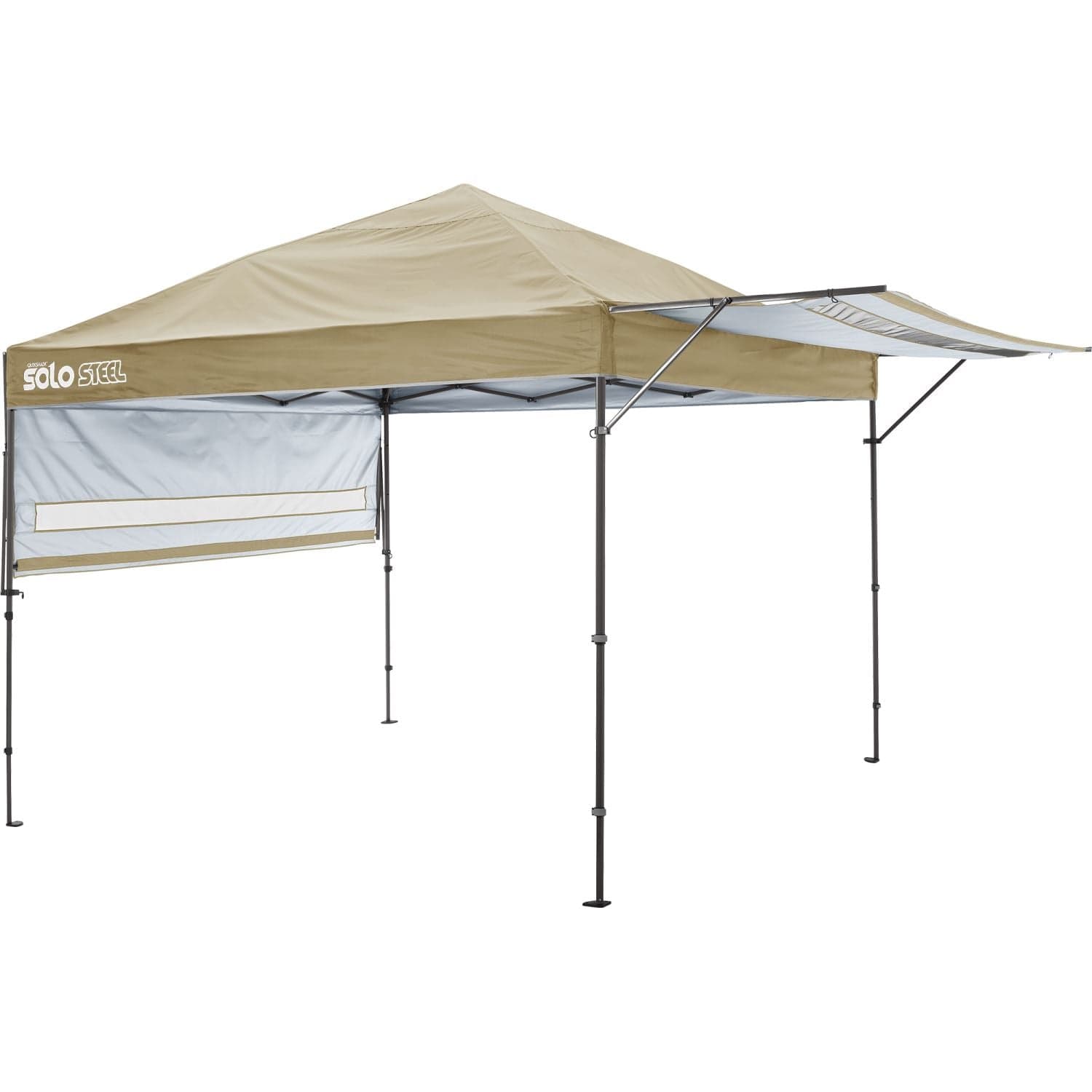 The Fulfiller Pop Up Canopies Quik Shade | Solo Steel 170 10' x 17' Straight Leg Canopy - Khaki 167544DS