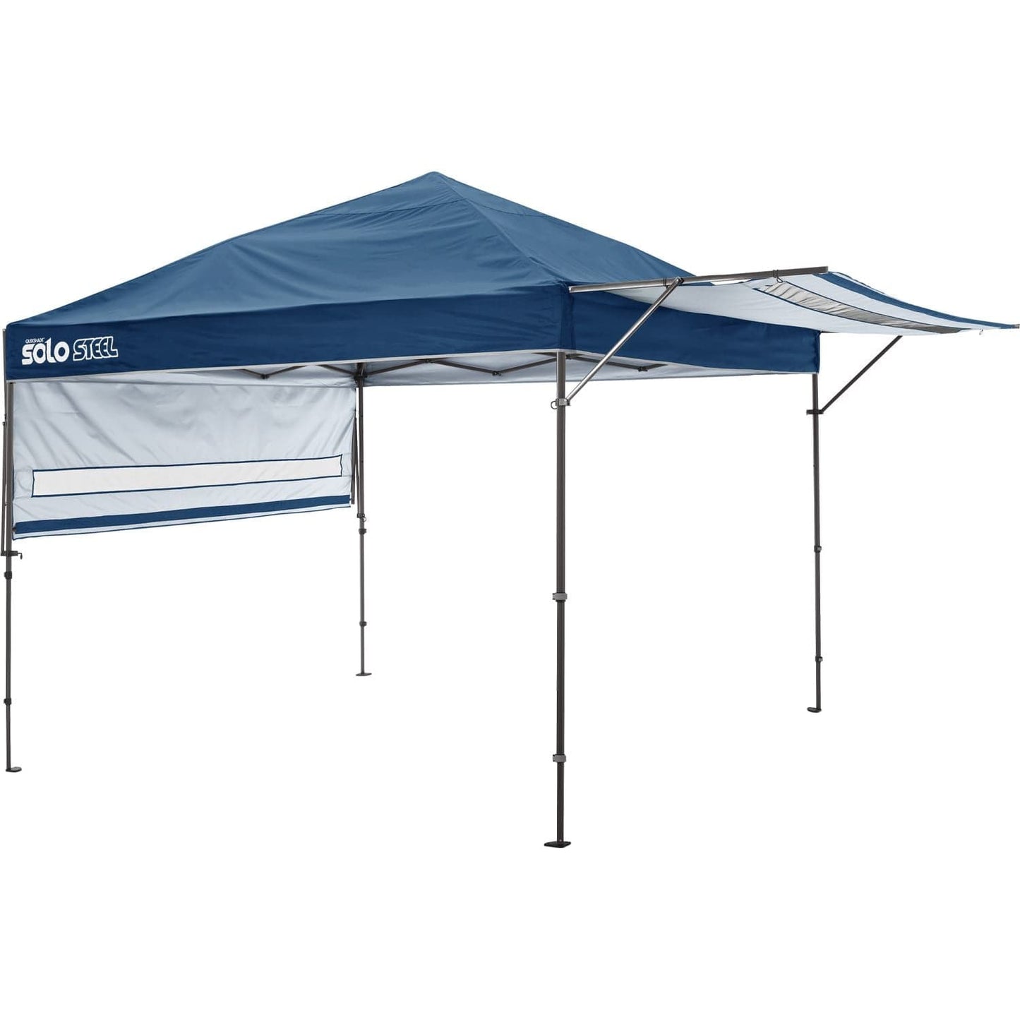 The Fulfiller Pop Up Canopies Quik Shade | Solo Steel 170 10' x 17' Straight Leg Canopy - Midnight Blue 167527DS