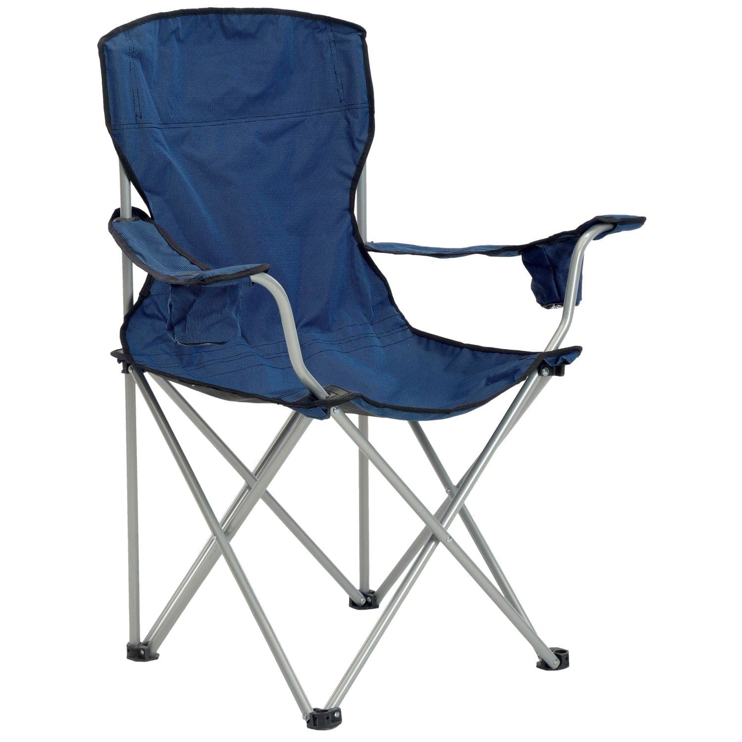 The Fulfiller Portable Chairs Quik Chair | Deluxe Folding Chair - Navy/Black 137622DS