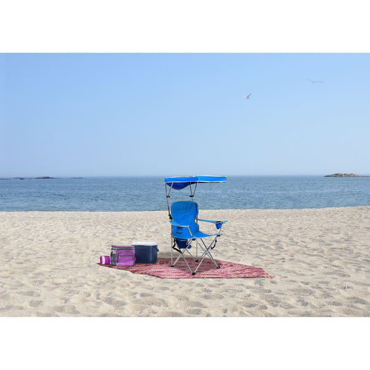 The Fulfiller Portable Chairs Quik Chair | Full Size Shade Folding Chair - Royal Blue 160048DS