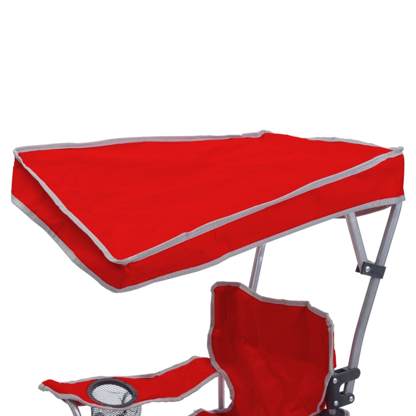 The Fulfiller Portable Chairs Quik Shade | Kids Shade Folding Chair - Red/Silver 167611DS