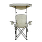 The Fulfiller Portable Chairs Quik Shade | Max Shade Folding Chair - Khaki/Gray 167610DS