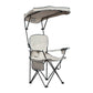 The Fulfiller Portable Chairs Quik Shade | Max Shade Folding Chair - Khaki/Gray 167610DS