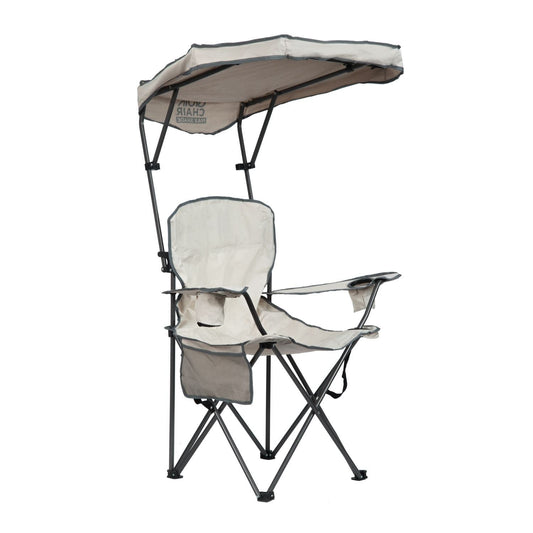 The Fulfiller Portable Chairs Quik Shade | Max Shade Folding Chair - Khaki/Gray 167610DS